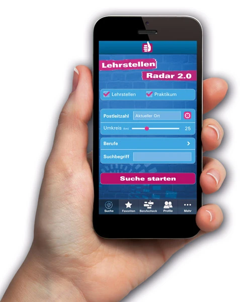 Lehrstellenapp App ins Handwerk